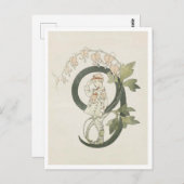  Ottilia Adelborg Bloemgetal - 9 Briefkaart (Voorkant / Achterkant)