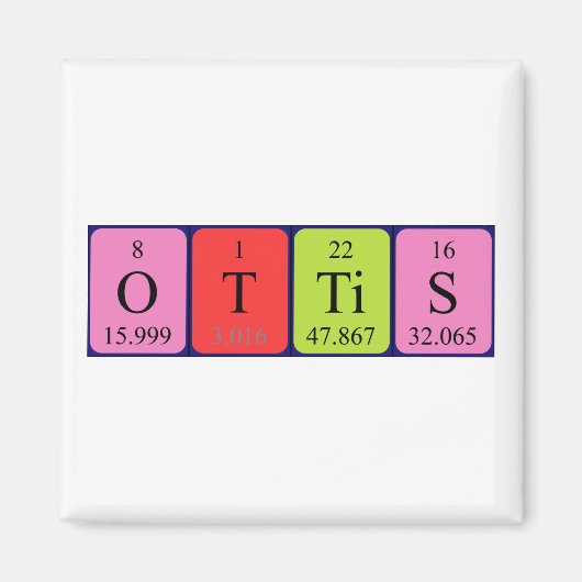 Ottis periodieke table name magnet magneet (Voorkant)