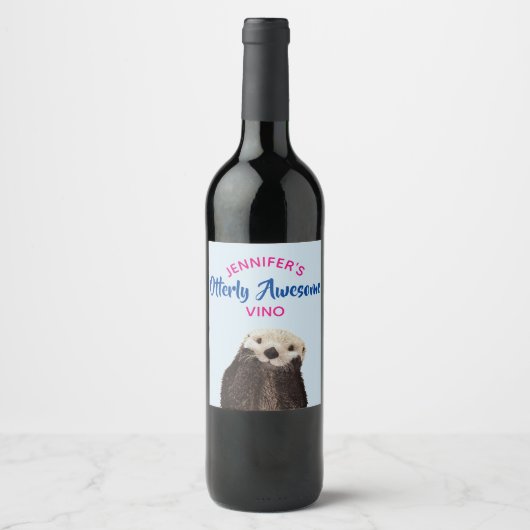 Ottly Geweldige Vino/Brew Custom Wijn Etiket (Voorkant)