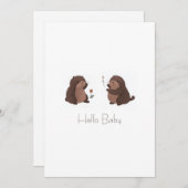 Otto de la Carte d'invitation du bébé (Devant / Derrière)