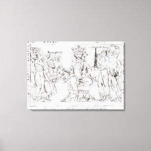 Otto I Indiend bij Berenger II Canvas Afdruk