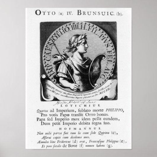 Otto IV van Brunswick Poster (Voorkant)