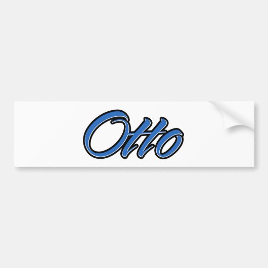 Otto Name Blue Autocollants (Devant)