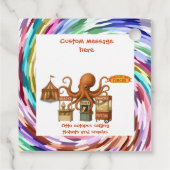 Otto’s circus snack shack bedankjes labels (Achterkant)