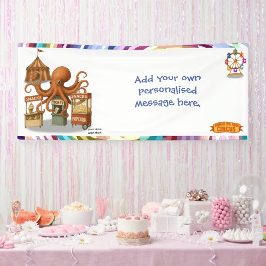 Otto’s circus snack shack spandoek (Feest)