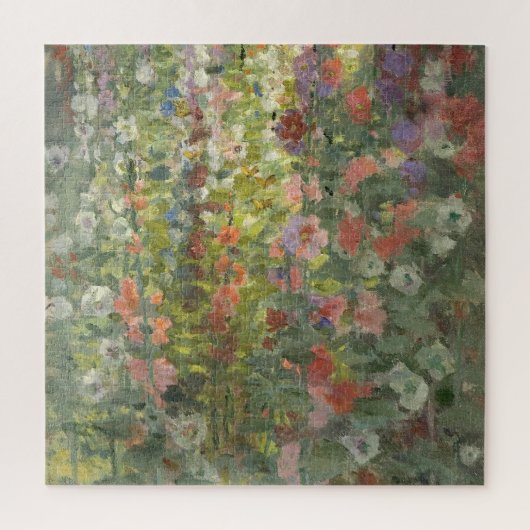 Otto Stark - Hollyhocks Legpuzzel (Verticaal)
