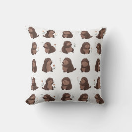 Otto the Brown Mole Pillow Kussen