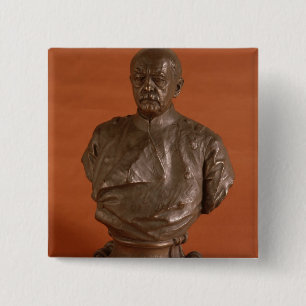 Otto von Bismarck, 1886 Vierkante Button 5,1 Cm