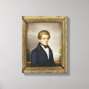 Otto von Bismarck als student, 1833 Canvas Afdruk