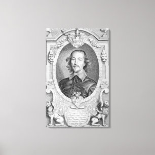 Otto von Guericke (1602-86) van 'Portraits des Ho' Canvas Afdruk