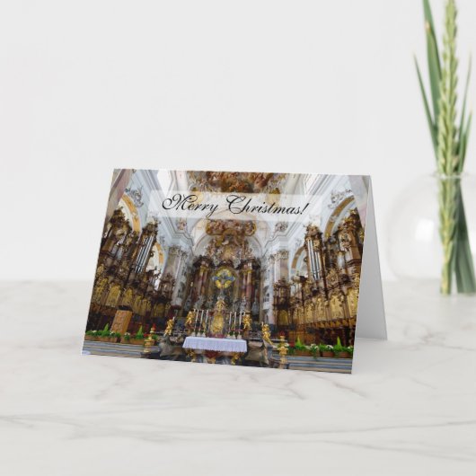 Ottobeuren Abbey-kerstkaart Feestdagen Kaart (Voorkant)