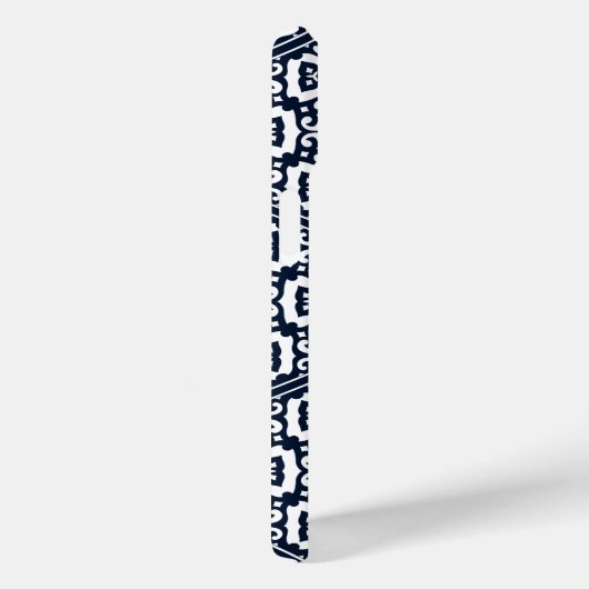 Ottomaans Turks blauw computertraceringsontwerp Case-Mate iPhone Case (Achterkant / Rechts)