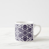 Ottomaans turks blauw ware rozet ontwerp espresso kop (Rechts)