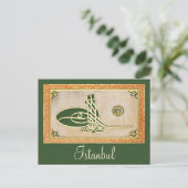 Ottomaansultan tughra Briefkaart (Staand voorkant)
