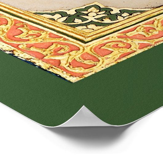 Ottomaansultan tughra Poster (Hoek)