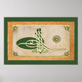 Ottomaansultan tughra Poster (Voorkant)
