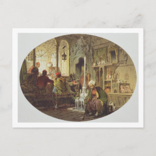 Ottoman Coffee House, 1862 (kleurenlitho) Briefkaart