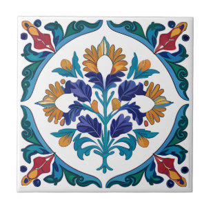 Ottoman Garden Floral Keramische Tegel Tegeltje
