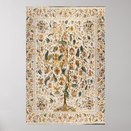Ottoman Tree of Life Art Print Vintage Floral