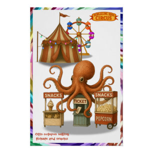 Otto's circus snack kraam perfect poster