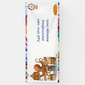 Otto's circus snack kraam spandoek (Verticaal)