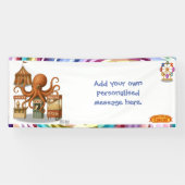 Otto's circus snack kraam spandoek (Horizontaal)