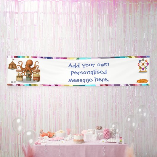 Otto's circus snack kraam spandoek (Feest)