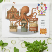 Otto's circus-snackkraam theedoek (Gevouwen)