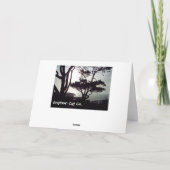 Où est Dieu ? Carte vierge inspirée de poème (Dos)