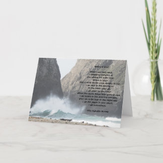 Où est Dieu ? Carte vierge inspirée de poème