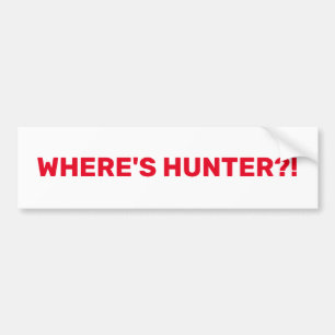 Où est Hunter imprimé sur Bumper Sticker