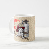 Où est la tasse du pompier (Devant gauche)