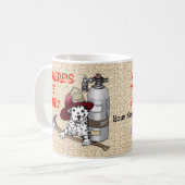 Où est la tasse du pompier (Devant gauche)