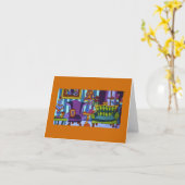 Où est le chat ? Carte de voeux (Fleur jaune)