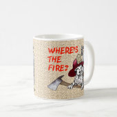 Où est l'incendie Mug de pompier (Devant droit)