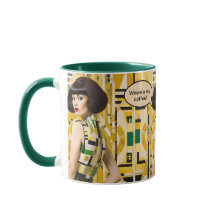 Où est mon café Retro Beauty Tasse à café des anné