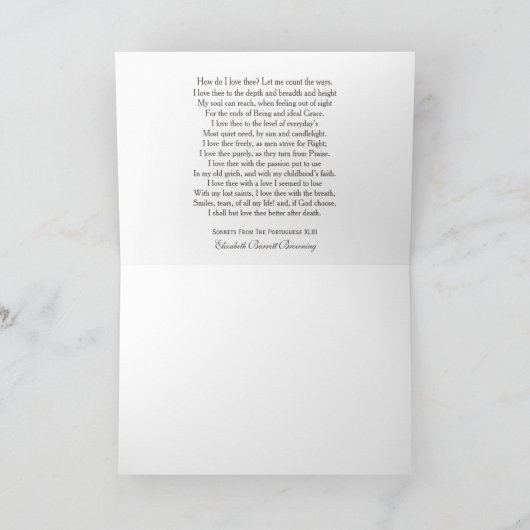 Où est mon cœur | Carte de citation Love Browning (Intérieur)