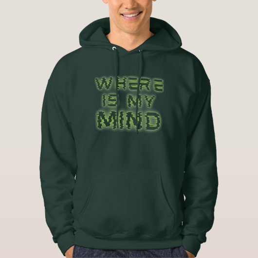 Où est mon esprit - Sweat à capuche Glitch Aesthet (Devant)