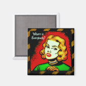 Où Est Tout Le Monde ? Magnet de bande dessinée ré (Recto/Verso)