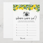 Où Était La Carte De Jeu De Fête des mariées Citro (Devant / Derrière)