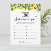 Où Était La Carte De Jeu De Fête des mariées Citro (Debout devant)