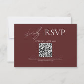Où Forever commence Burgundy Wedding Cartes RSVP (Devant)