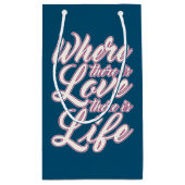 Où il y a l'amour Saint-Valentin | Sac cadeau (Dos)