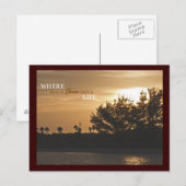 Où Il Y A Love Carte Postale (Devant / Derrière)