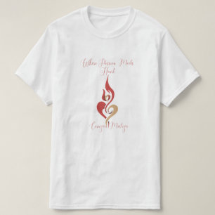 Où la passion rencontre le cœur T-shirt au nom de 