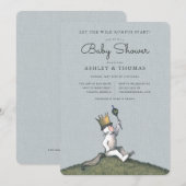 Où les choses sauvages sont une invitation Baby sh (Devant / Derrière)