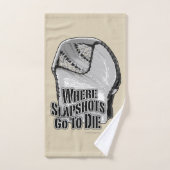 Où Les Coups De Feu Se Déchirent (hockey) (Serviette à main)