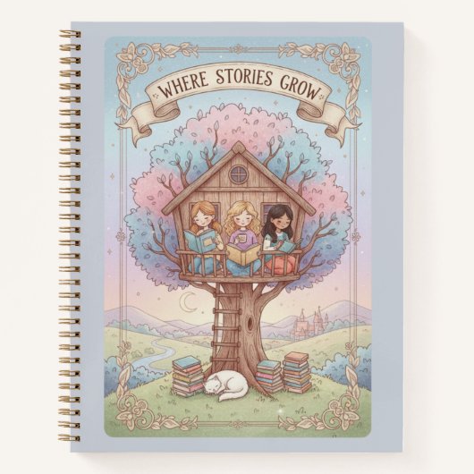 Où les histoires grandissent Treehouse & Journal d (Devant)