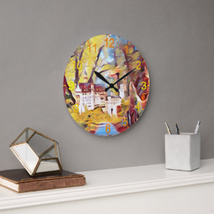 Où Les Unicornes Jouent Pop Art, Mur Horloge