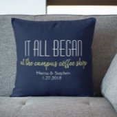 Où tout a commencé Love Story Coussin